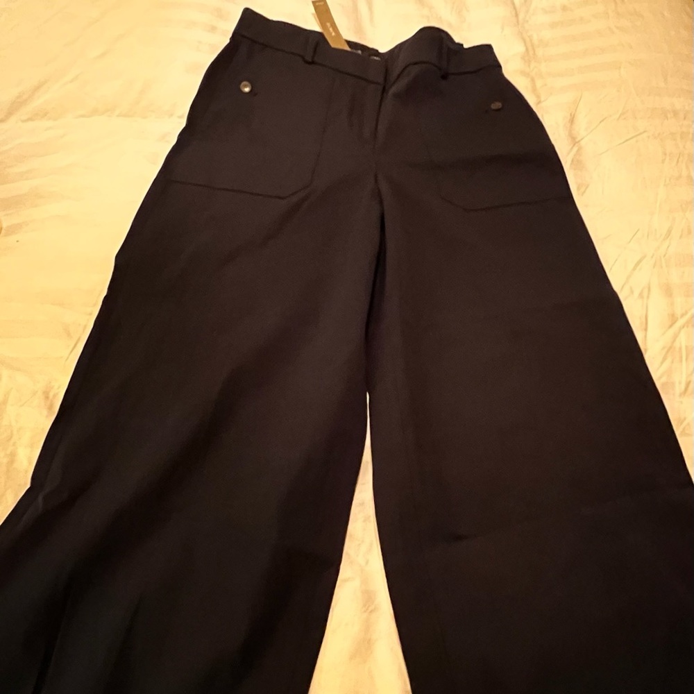 J.Crew Blue Wide Leg Dress Pants- Brand New with Tags